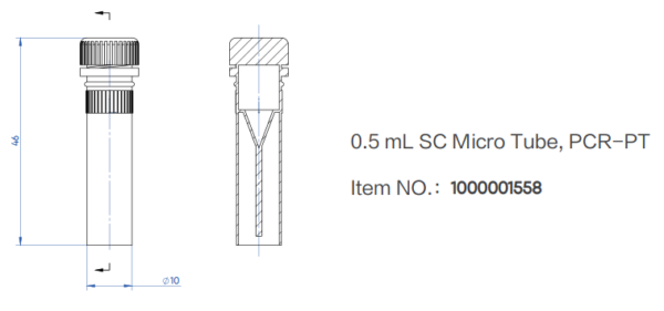 0.5 mL SC Micro Tube, PCR-PT - Image 2