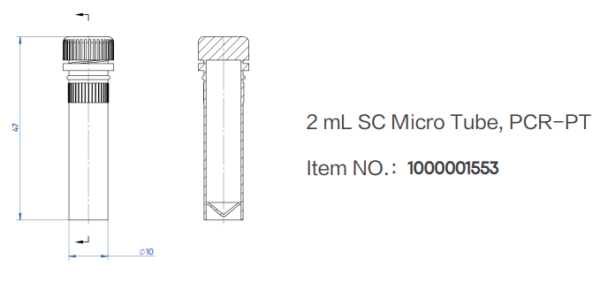 2 mL SC Micro Tube, PCR-PT - Image 2