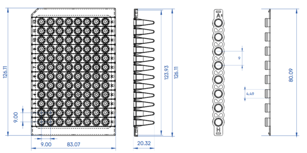 Break-away 8 Strips PCR Tubes and Caps - Image 3